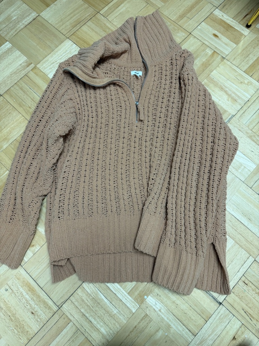 Aerie Chunky Knit Half-Zip Sweater